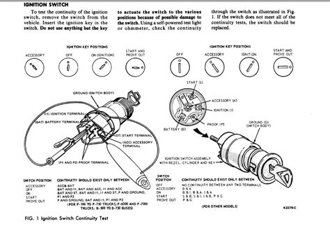 1979 Ignition Switch Test Ford Truck Enthusiasts Forums