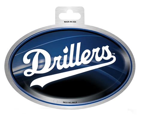 Tulsa Drillers Oval Sticker