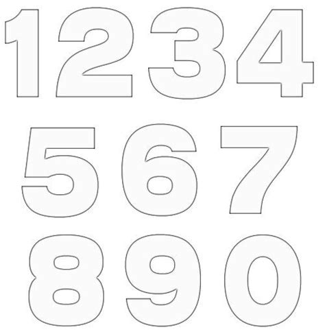 20 Free Various Number Template Erste Zahlen Lernen Und Rechnen