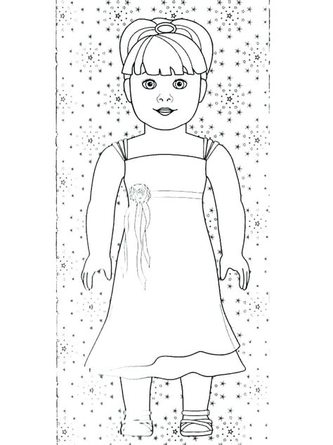 American Girl Doll Coloring Pages Printable At Free