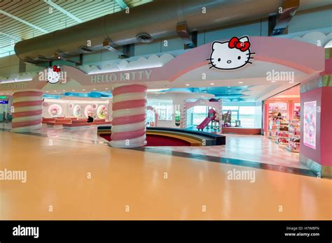 The Hello Kitty Themed Waiting Lounge At The Taiwan Taoyuan