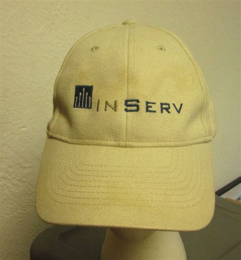 Inserv Logo Baseball Hat Integrated Service Embroidery In Serv Oil