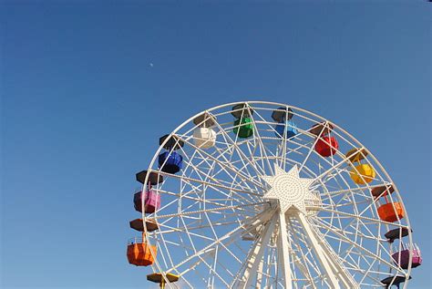 Multi Color Ferris Wheel Ferris Wheel Amusement Park Attraction Hd