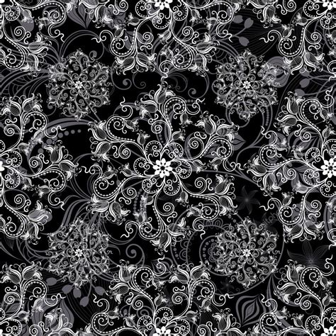 Black Seamless Pattern — Stock Vector © Olgadrozd 9966556