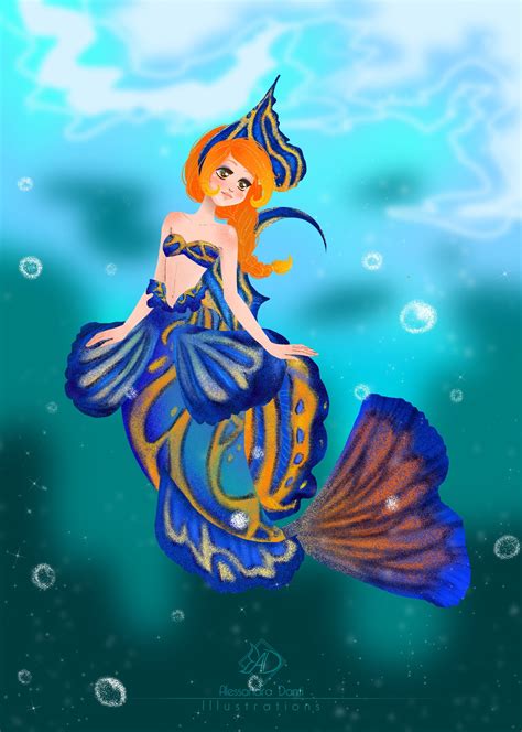 Artstation Mandarin Fish Mermaid