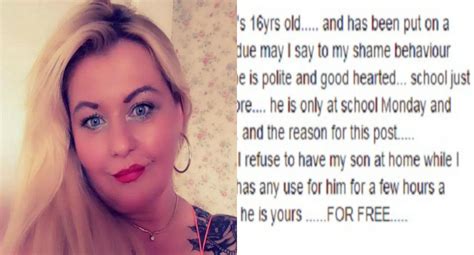Fed Up Mum Advertises Her Son On Facebook That S Life Magazine