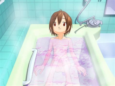 Yagami Hikari Digimon Digimon Adventure Girl Bath Bathroom Brown