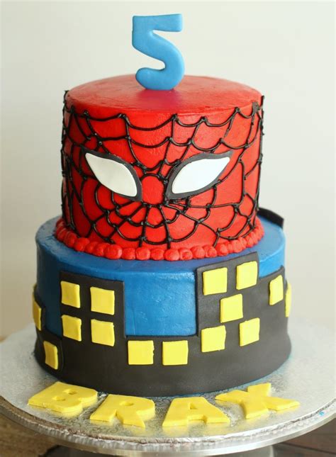 Spider Man Cake Buttercream With Fondant Decorations