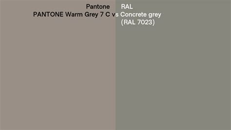 Pantone Warm Grey C Vs Ral Concrete Grey Ral Side By Side