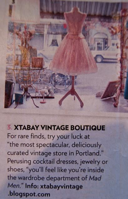 Xtabay Vintage Clothing Boutique Portland Oregon Press
