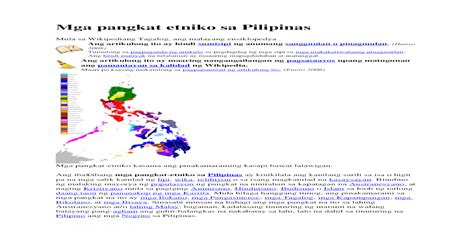 Mga Pangkat Etniko Sa Pilipinas