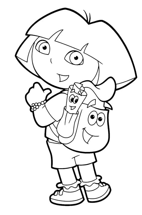 Dora Coloring Page Sheets Images And Photos Finder