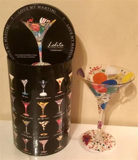 Lolita Love My Martini Celebrate 7 Oz Martini Glass Wbox Euc Ebay