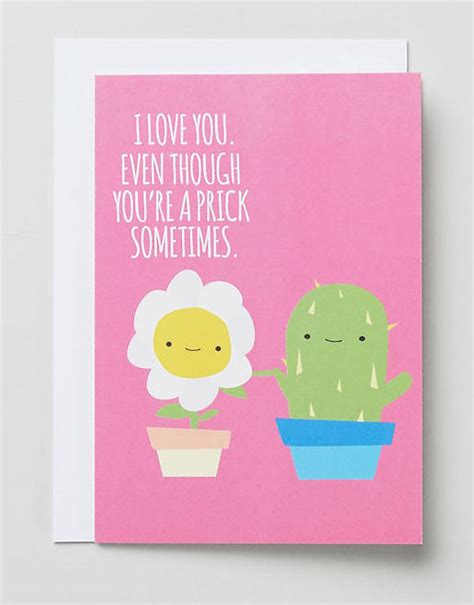 Jolly Awesome I Love You Even Though Card Asos