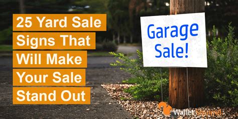 25 Yard Sale Signs That Will Make Your Sale Stand Out
