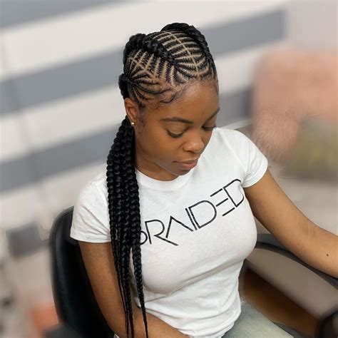 And i mean here, first of all, big, full and rich box braids, giving you that special effortlessly presentable look, so precious especially through the summer months. Latest Cornrow Braid Hairstyles For Beautiful LadiesLatest ...