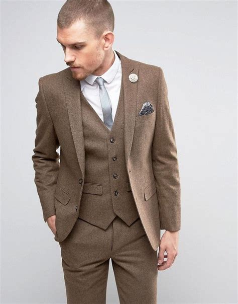 Harry Brown Donegal Wool Blend Suit Jacket Tan Suit Jacket Harry