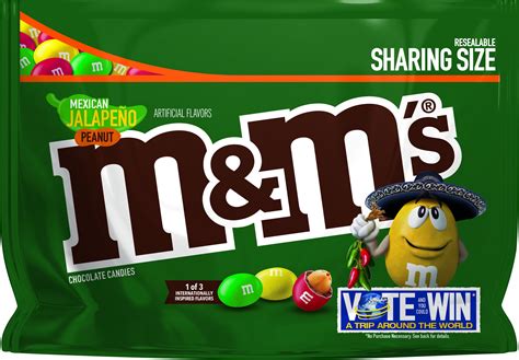 Mandms Mexican Jalapeno Peanut Chocolate Candy Flavor Vote 96 Ounce