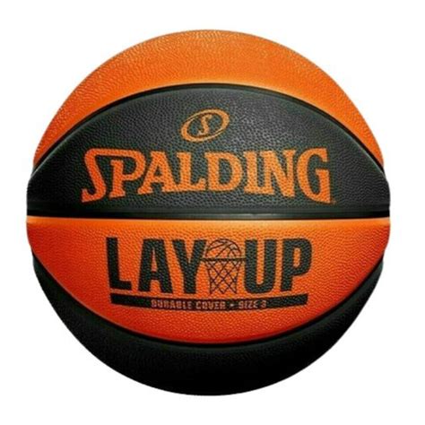 Spalding Layup Orange Black Sz5 Rubber Basketball Stathatos Athletics
