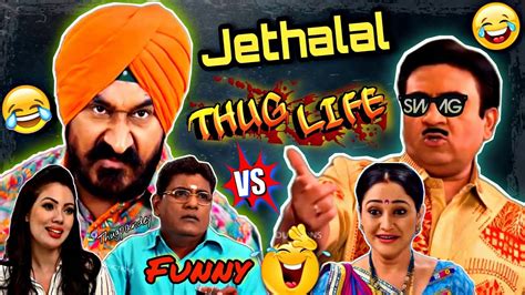 ultimate jethalal thug life tmkoc funny movements 😂compilation youtube