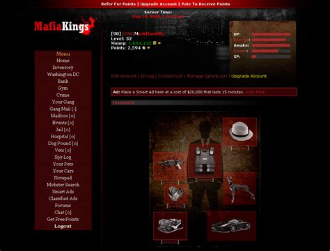 Mafiakings Free Mafia Browser Based Game