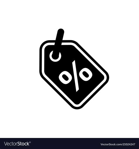 Discount Icon In Flat Style Sale Symbol Royalty Free Vector