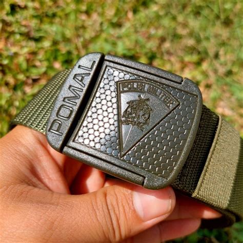 Jual Gesper Tactical Polisi Militer Angkatan Laut Hijau Army Shopee