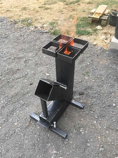 How To Build A Rocket Stove From Square Pipe New Rocket Stove Makes