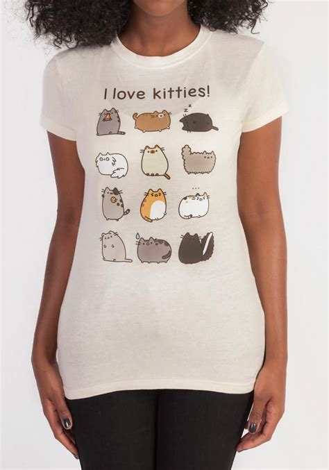 I Love Kitties Women S T Shirt Pusheen T Shirt T Shirts For Women