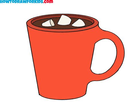 How To Draw Hot Chocolate Easy Drawing Tutorial For Kids