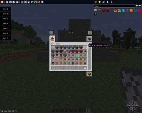 If you are unsure of where that is. Blood Magic 1.6.4 for Minecraft