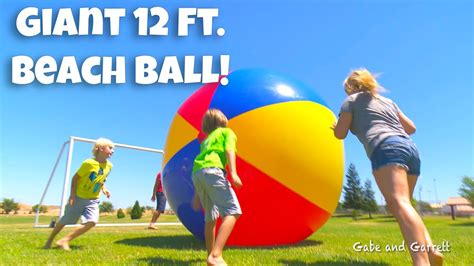giant beach ball huge inflatable 12 ft tall vat19 youtube