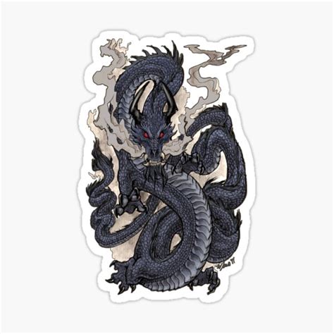 Eastern Dragon Sticker For Sale By Drakhenliche Redbubble
