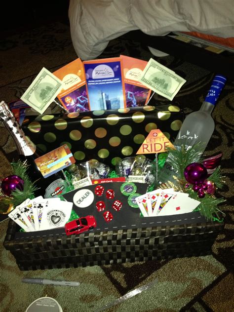 These 9 gift ideas are perfect for aspiring entrepreneurs, small business owners and so much more. DIY, casino basket | Themed gift baskets, Theme baskets ...