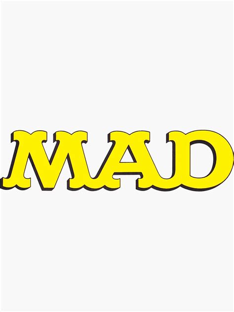 Mad Magazine Logo Sticker For Sale By Ozredmonkey Redbubble