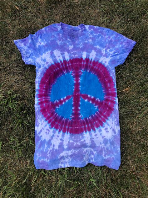 Custom Peace Sign Tie Dye T Shirt Etsy