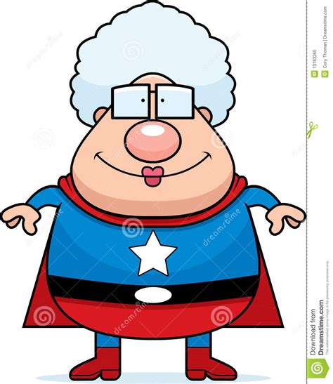Superhero Grandma Stock Vector Image Of Grandmother
