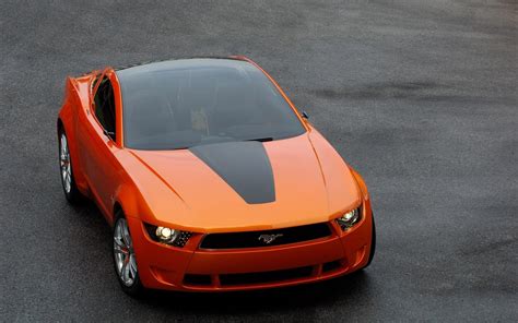 Hd Orange Ford Mustang Wallpaper Download Free 147536