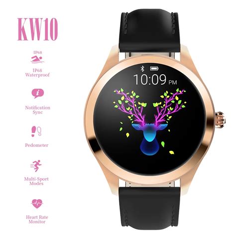 2019 Kw10 Sport Smart Watches Android Watch Women Ip68 Waterproof Smart