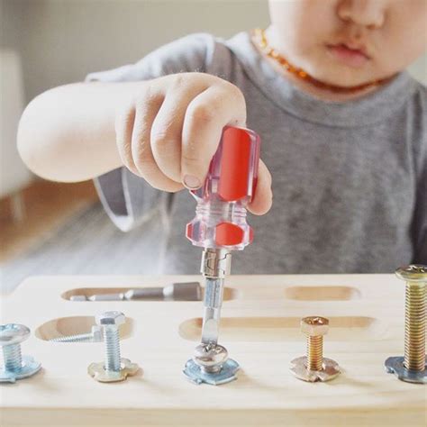 Montessori Practical Life Activity At Home Using A Screwdriver