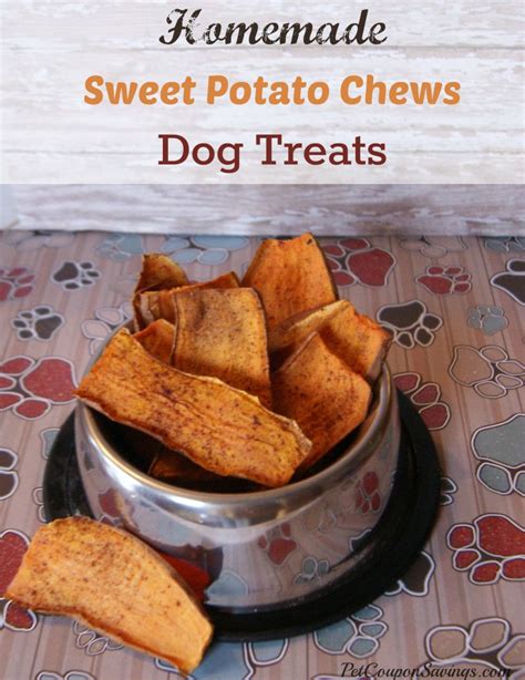 Homemade Sweet Potato Chews Dog Treats Pet Coupon Savings Recipe