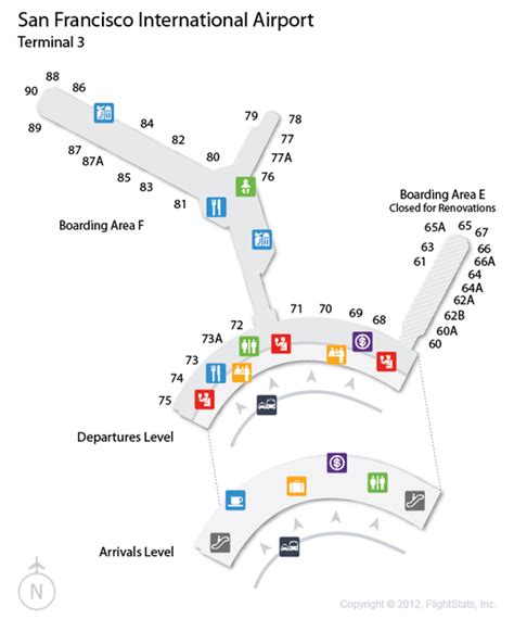 Sfo San Francisco International Airport Terminal Map