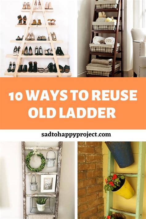 10 amazing repurposed old ladder ideas to try