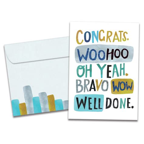 Woohoo Congrats Graduation Greeting Card Tree Free Greetings
