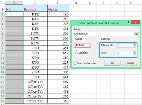 How To Numbering Every Other Row In Excel