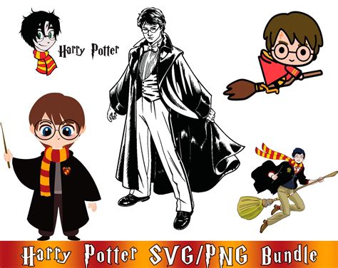 Harry Potter SVG Harry Potter Clipart | Etsy