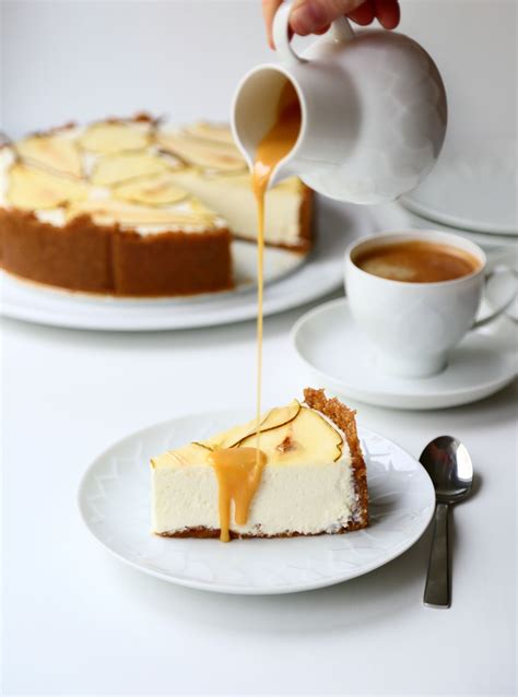 Low carb birthday cake in a mug how to make a keto birthday. Pear Cheesecake with Salted Caramel Sauce - low carb and gluten free | Sugar free recipes ...
