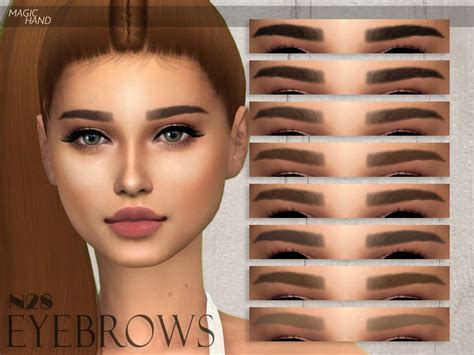 Eyebrows N28 By Magichand From Tsr • Sims 4 Downloads