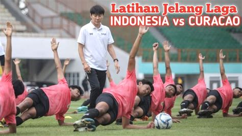 Latihan Timnas Indonesia Jelang Laga Melawan Curacao Di Stadion