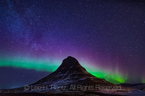 Northern Lights Over Kirkjufell In Iceland Northern Lights Northen